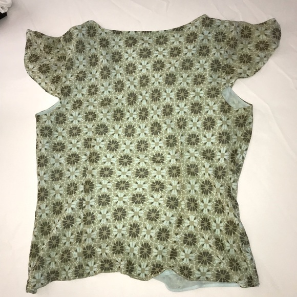 Ann Taylor Loft Large Silk Cap Sleeve top - Picture 2 of 6